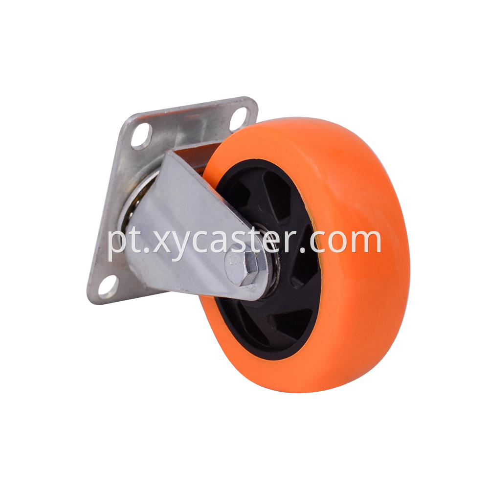 4 Inch Orange Swivel Caster Wheel